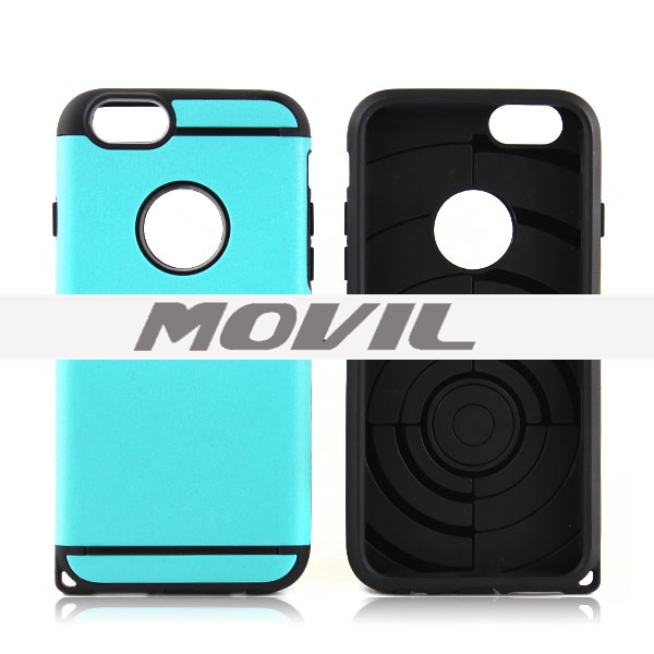 NP-2437 2 en 1 tpu    pc funda  para Apple iPhone 6-15